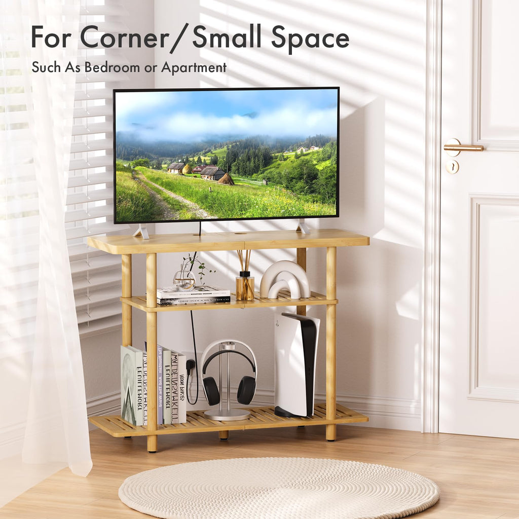 Bamboo 3-Tier TV Stand for up to 32 Inch O80404