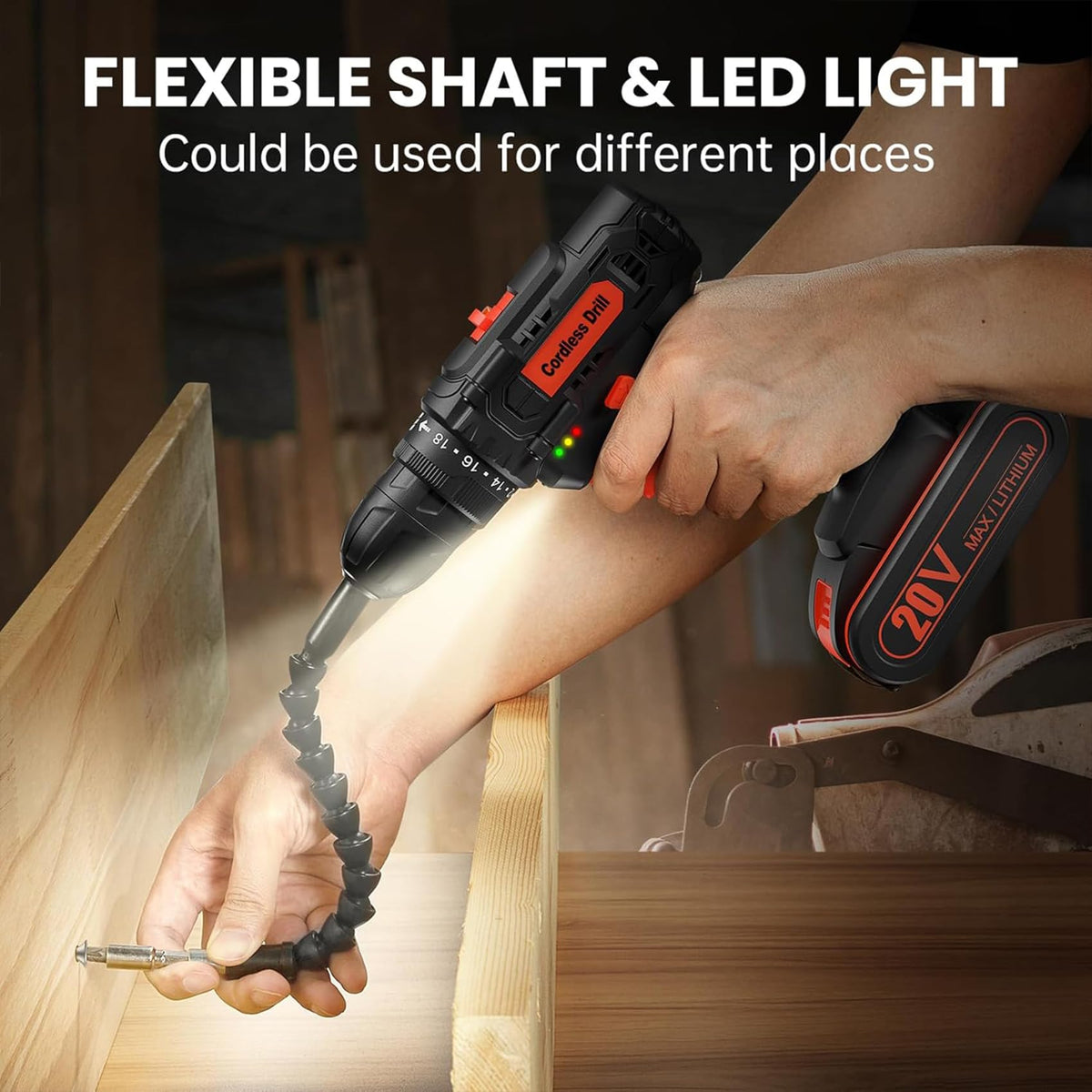 20V Cordless Drill Set with 42 Accessories G184