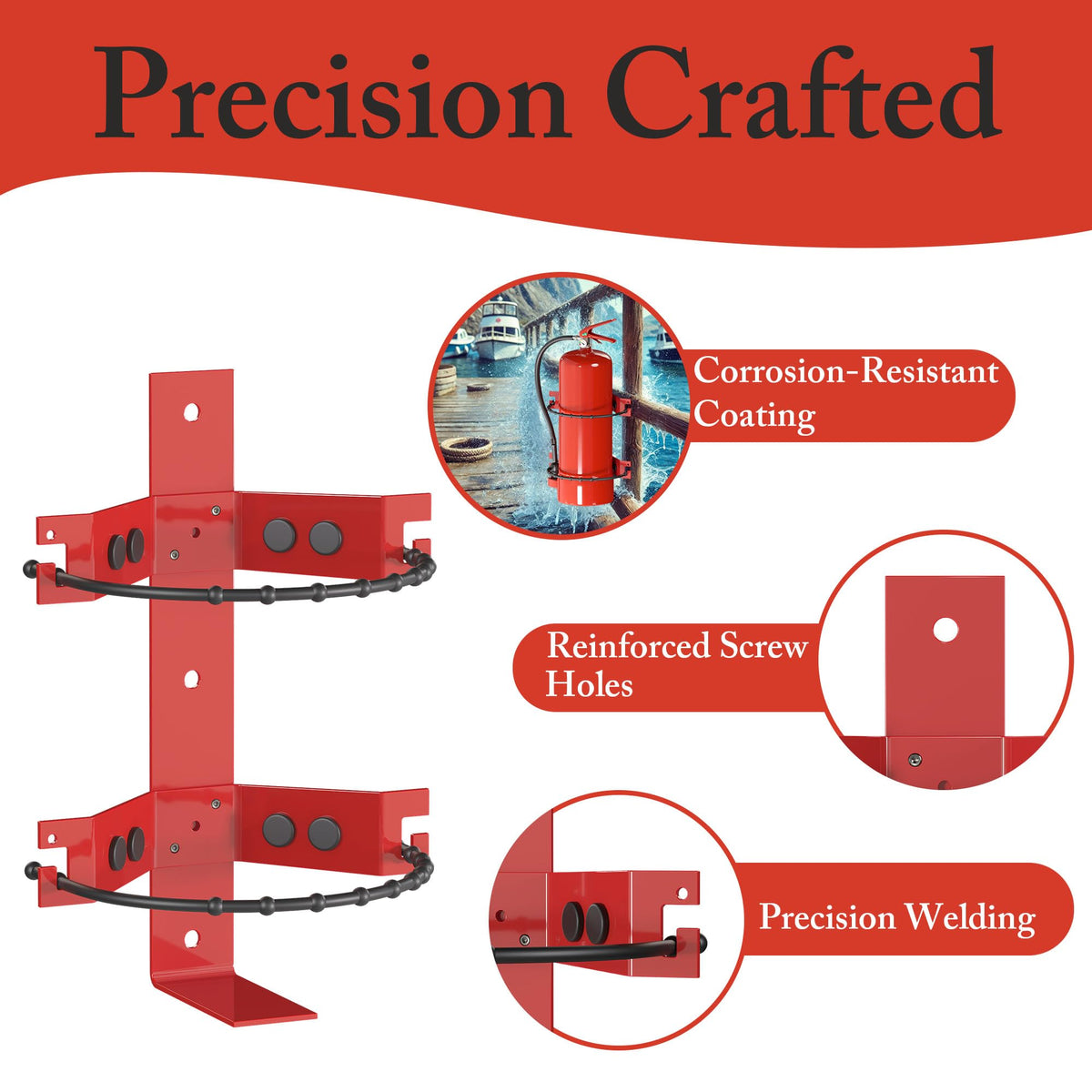 Fire Extinguisher Mount Bracket 2.5&5lb 1 Pack O539293