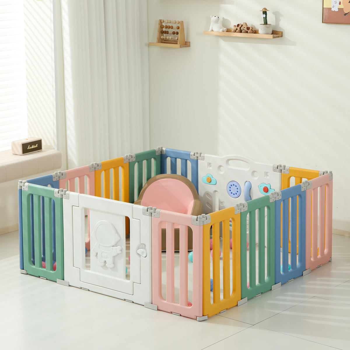 Foldable Colorful Baby Playpen H220310