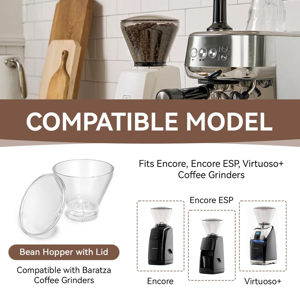 Hopper with Lid for Coffee Grinders E1352