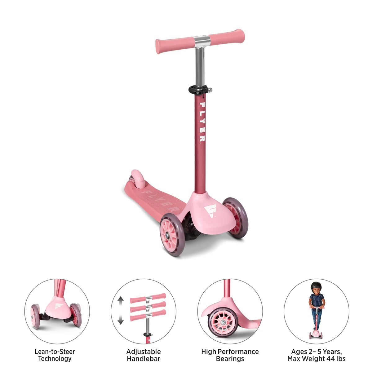 Pink Toddler Scooter F7873
