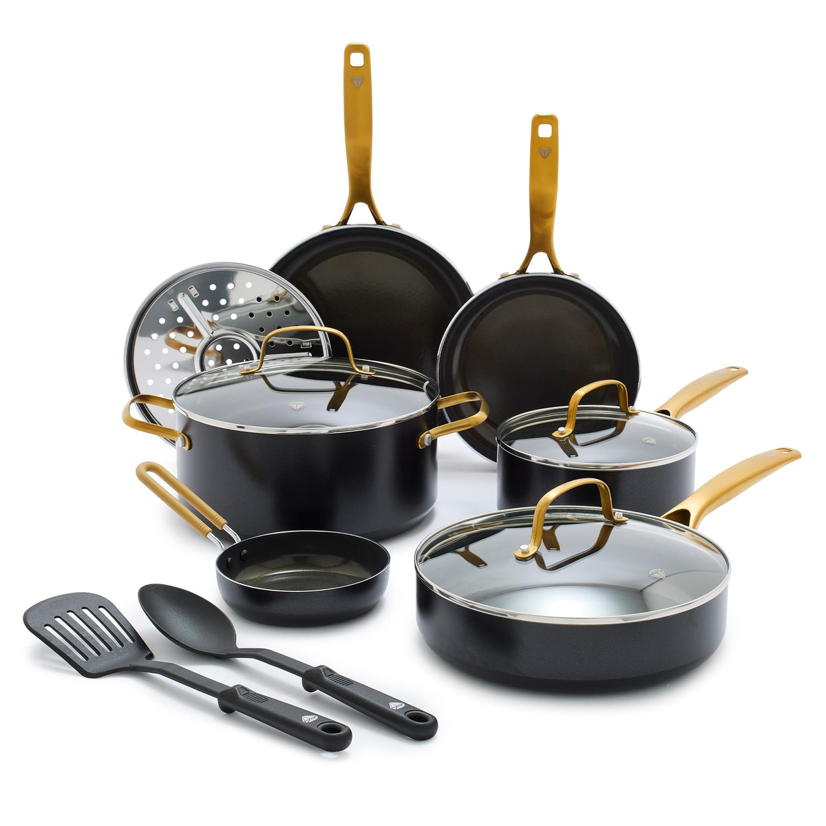 12 Piece Ceramic Nonstick Cookware Set B835