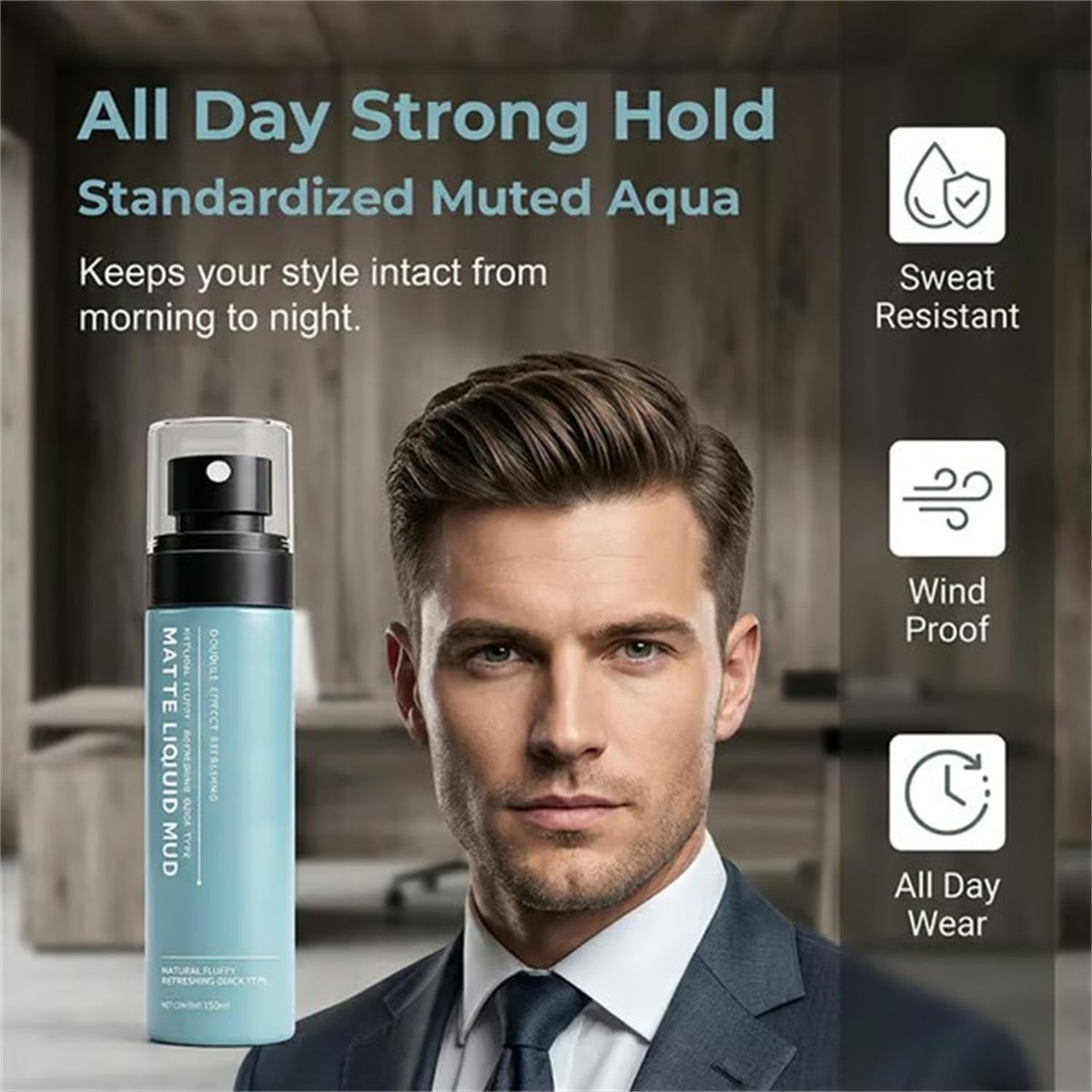 Quick-Dry Matte Styling Mud Spray 5 fl oz B7853