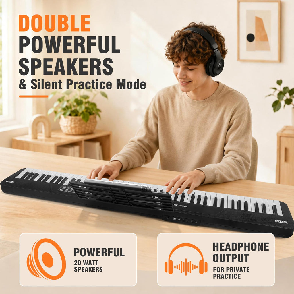 88 Key Semi Weighted Digital Piano with Stand K6457