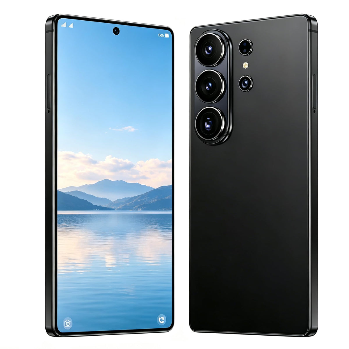 Unlocked Smartphone 6.6" HD 4GB+32GB 256GB Expandable Android 12 Black I9776