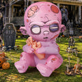 3 FT Halloween Inflatables Zombie with Built-in LEDs F24956