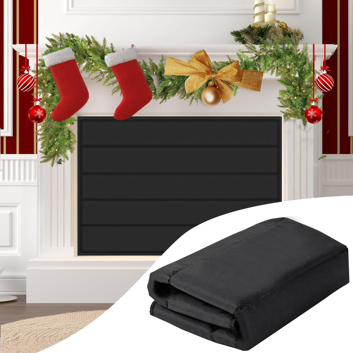Magnetic Fireplace Blocker Blanket A5076