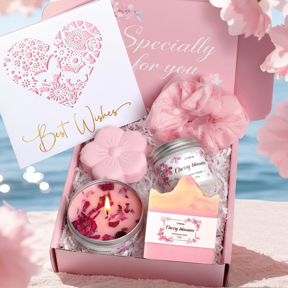 Spa Gift Basket with Greeting Card T685