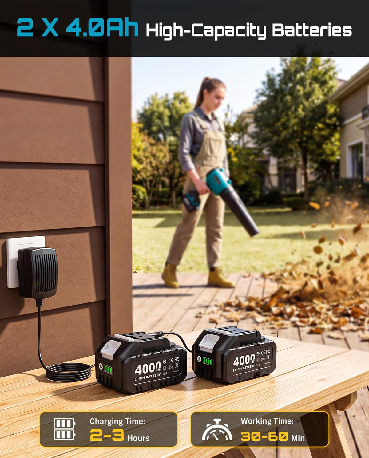 Cordless Leaf Blower 700CFM/200MPH H4729