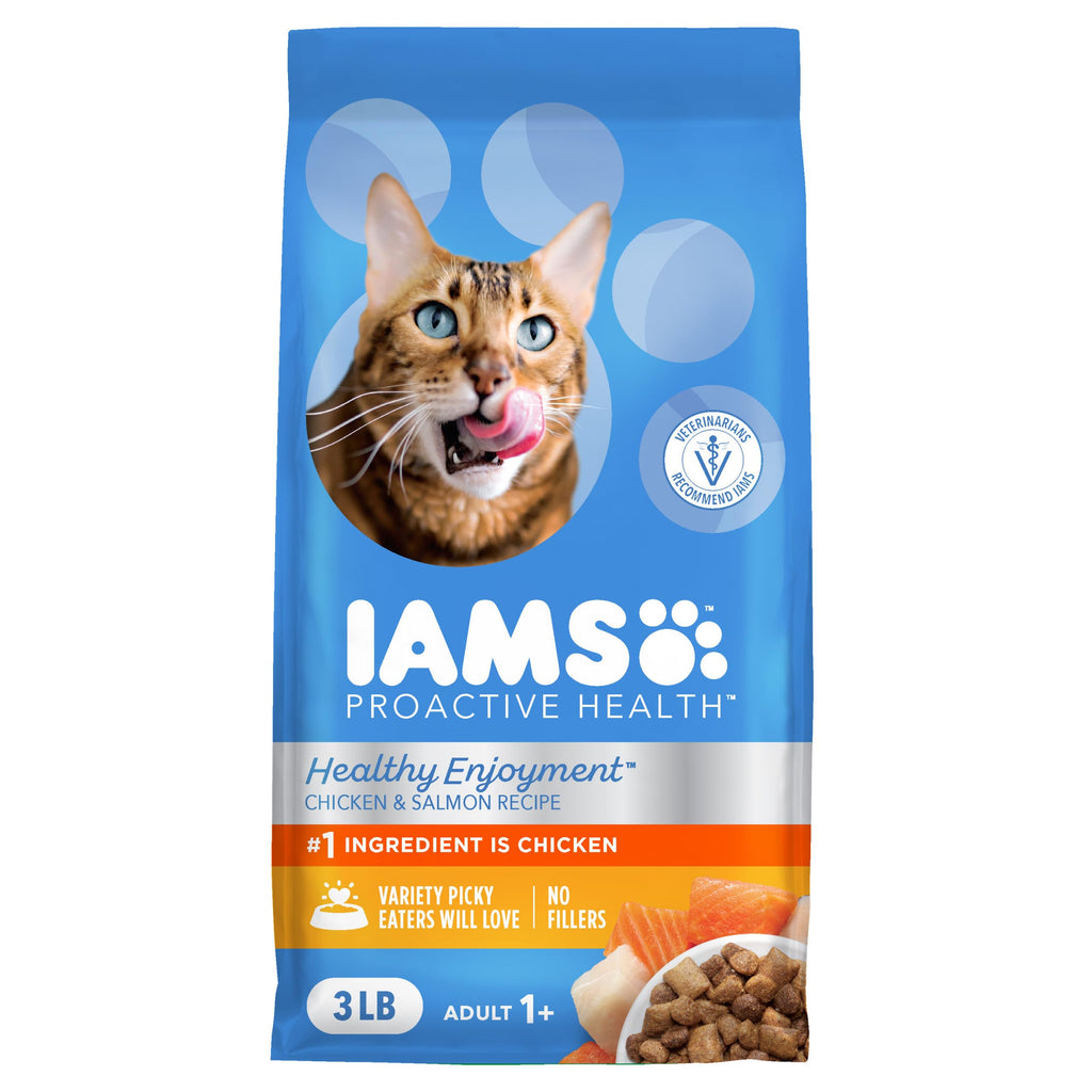Dry Cat Food Chicken & Salmon Recipe 3 lb H79942