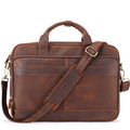 Full Grain Leather Briefcase Fits 15.6 Inch Laptop G41404
