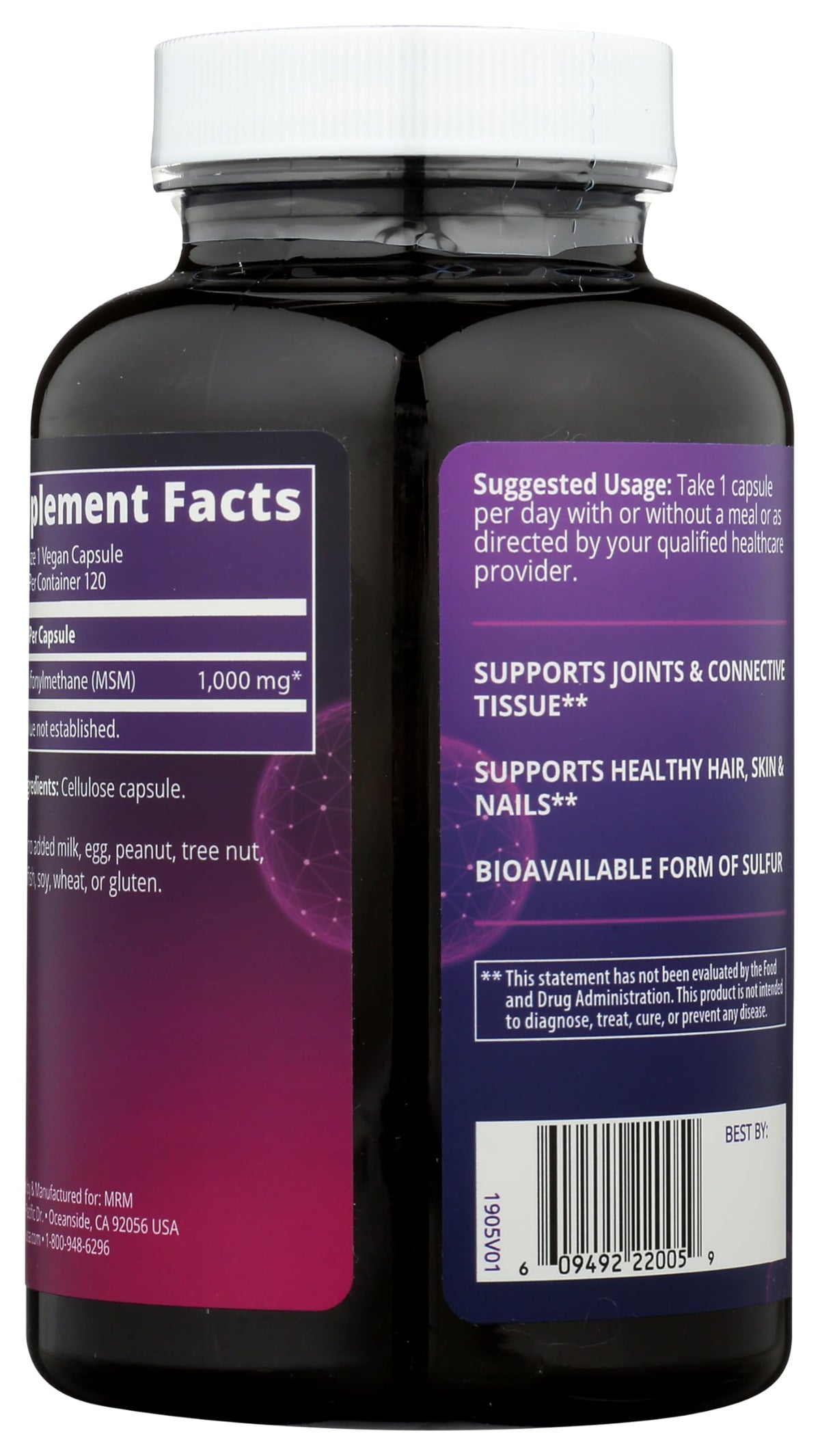 MSM 1000mg Vegan I2855