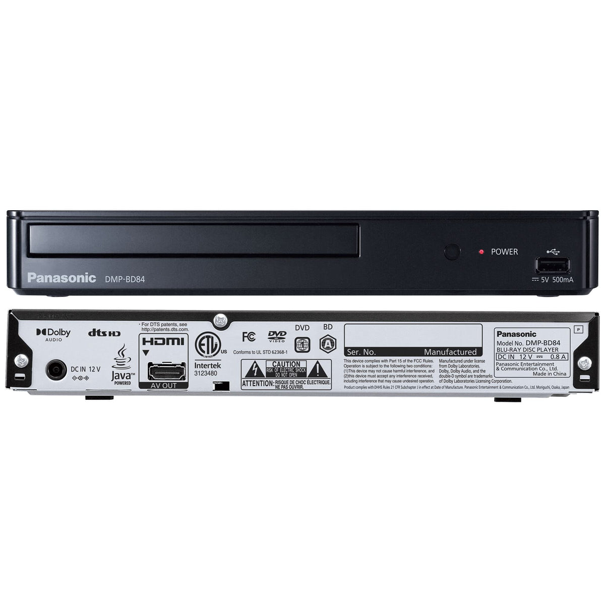 Black Blu-Ray DVD Player G548665