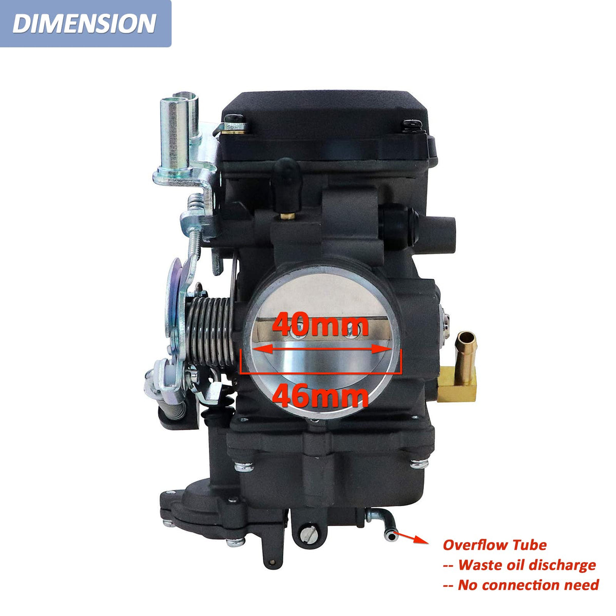 CV40 Carburetor & Intake Manifold Red N38865