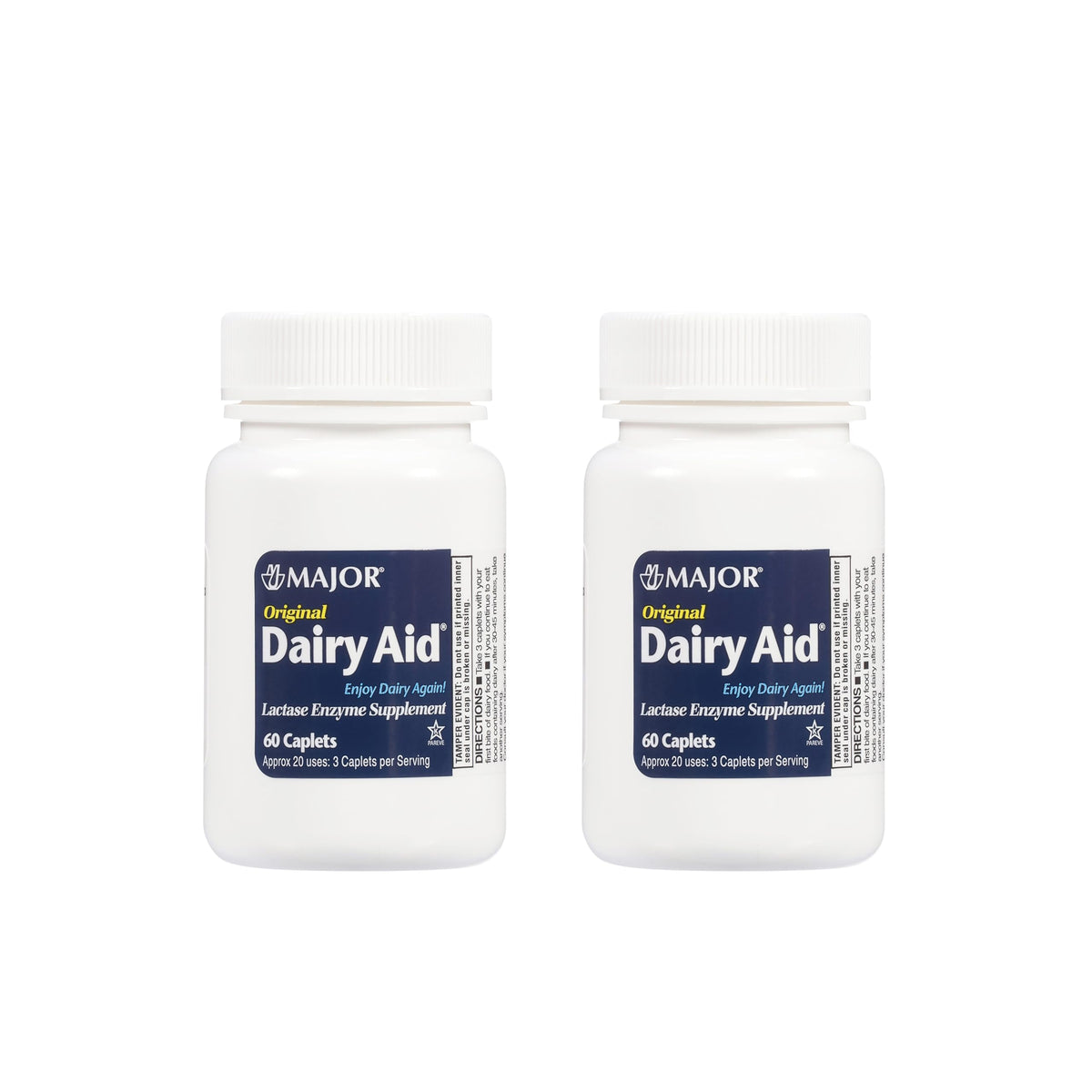Lactase Enzyme Supplement 60 Caplets 2 Pack U26230