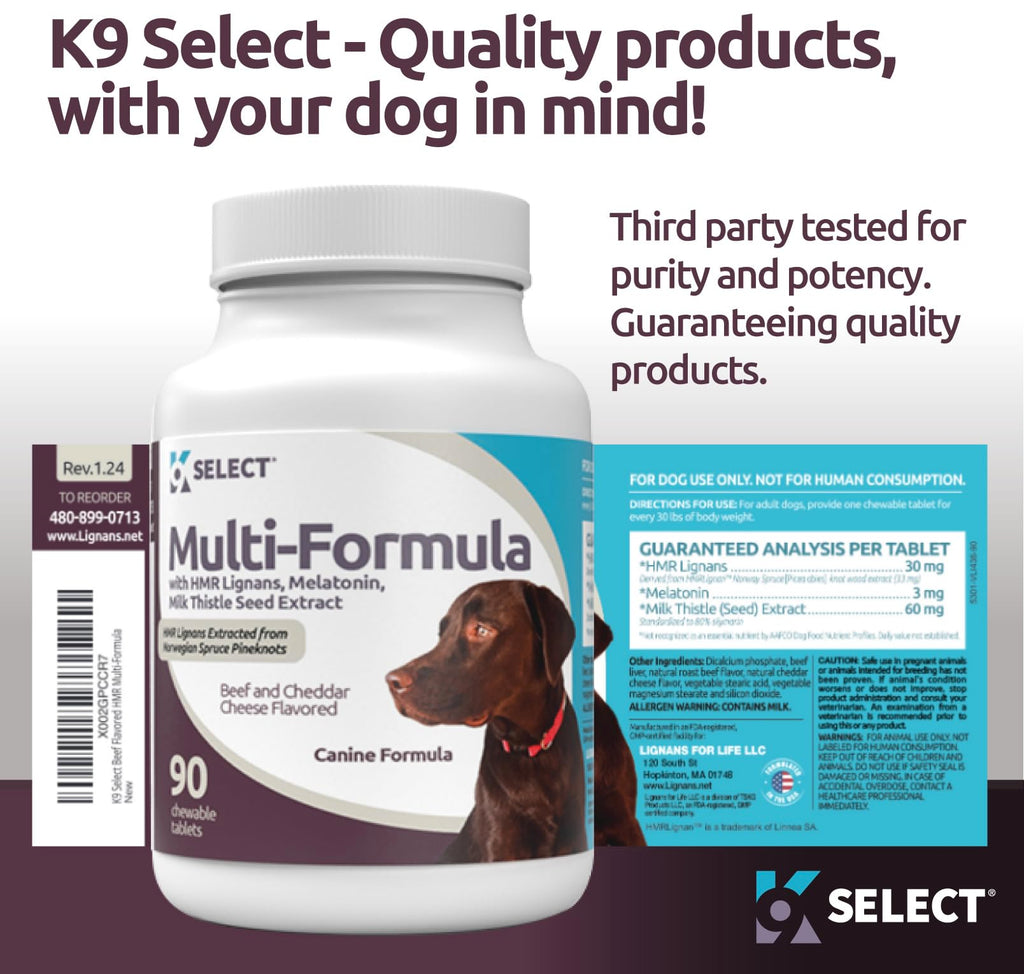 Beef Flavored Multivitamin & Melatonin Tablets for Dogs M832526