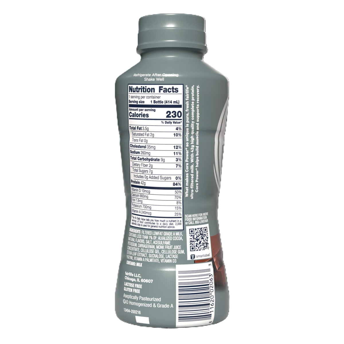 Chocolate High Protein Shake 42g 14oz 12 Pack U248595
