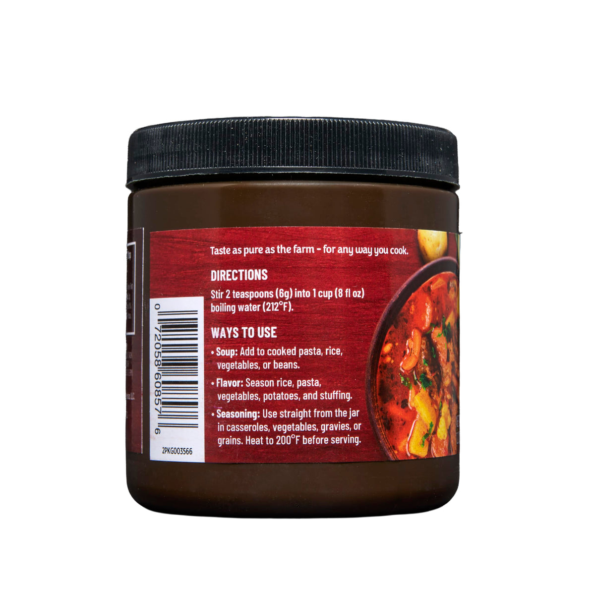 Beef Broth Base Granulated Bouillon Seasoning 12 oz Jar Z1680