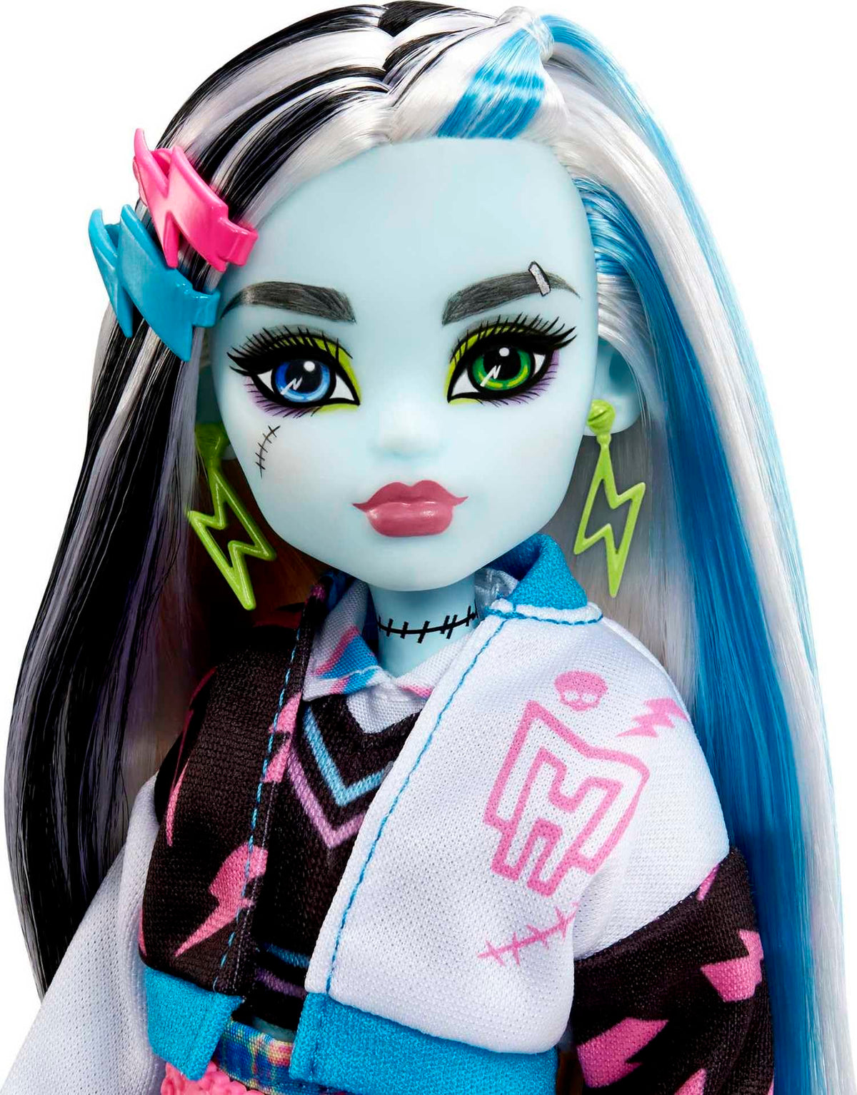 Monster High Doll with Blue & Black Streaked Hair W934