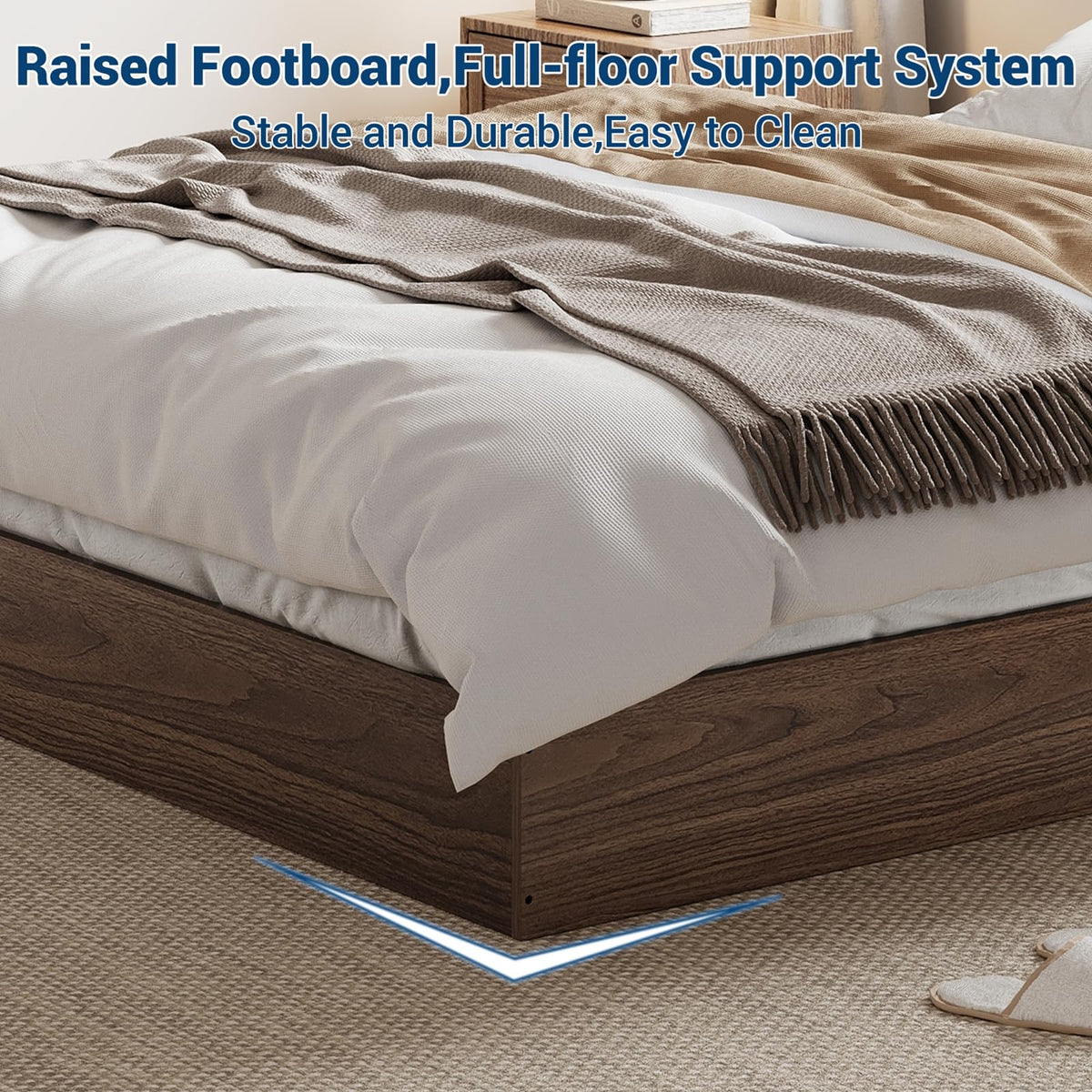 Wood Platform Bed Frame California King N676528