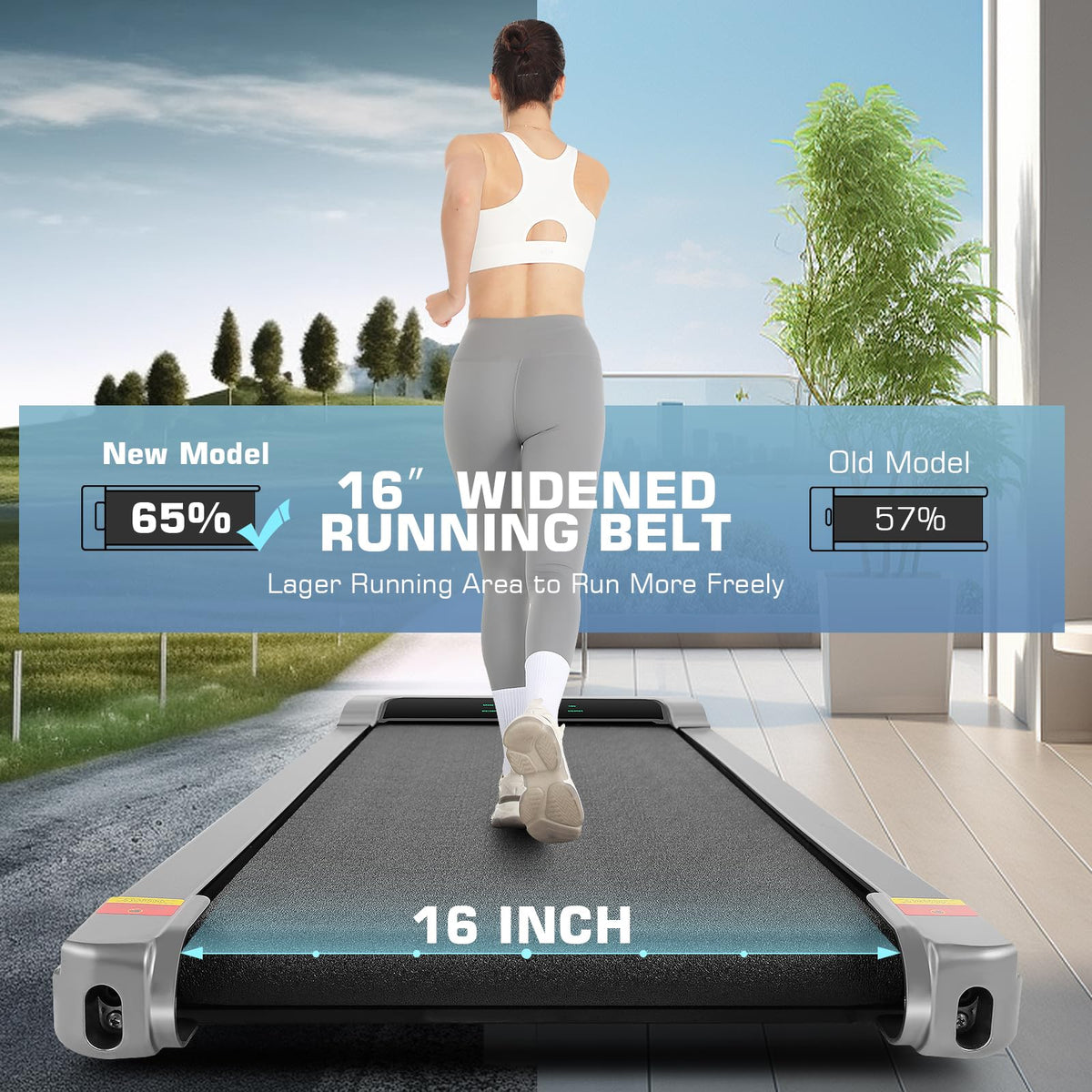 3 in 1 Under Desk Treadmill 2.5 HP Portable N31527