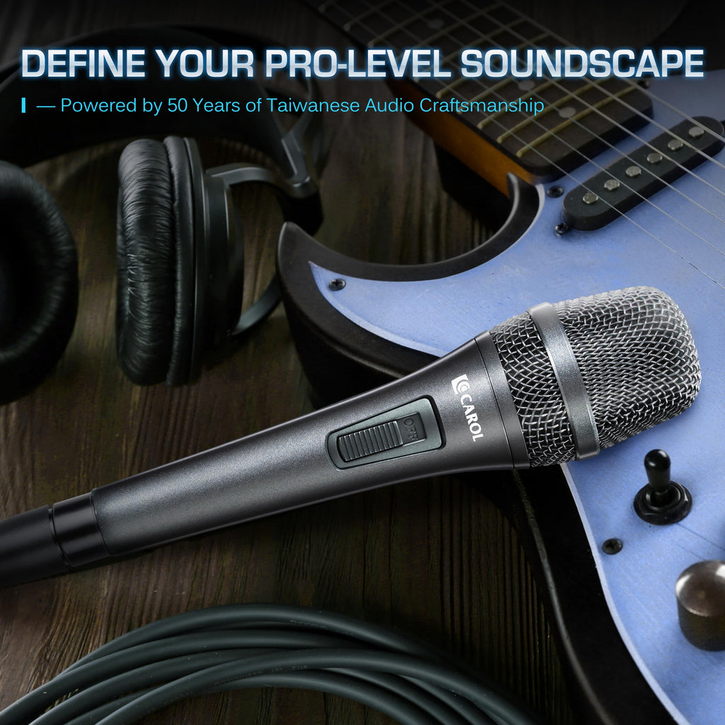 XLR Wired Dynamic Cardioid Vocal Microphone with Switch D230
