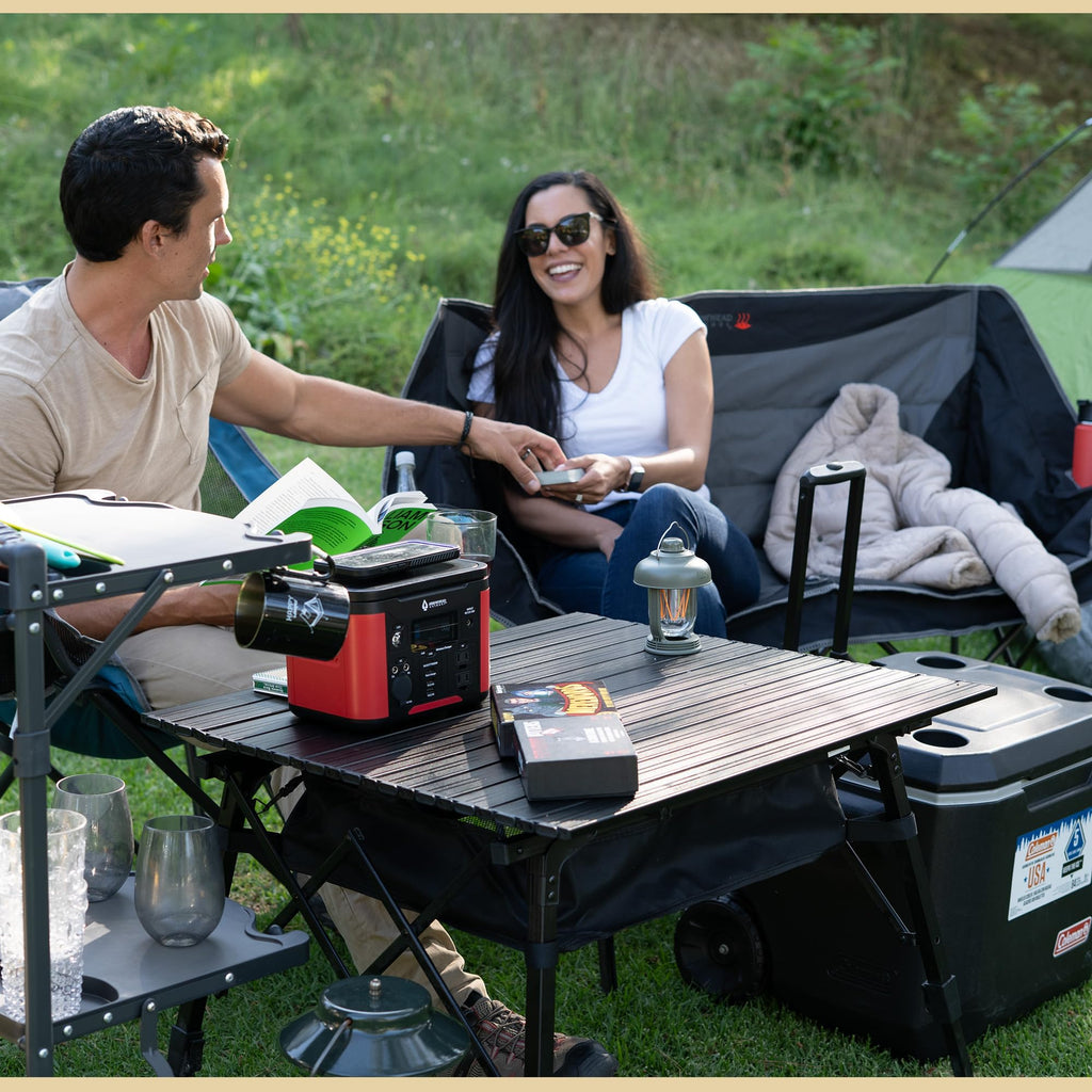 39 in Aluminum Folding Camp Table J77117