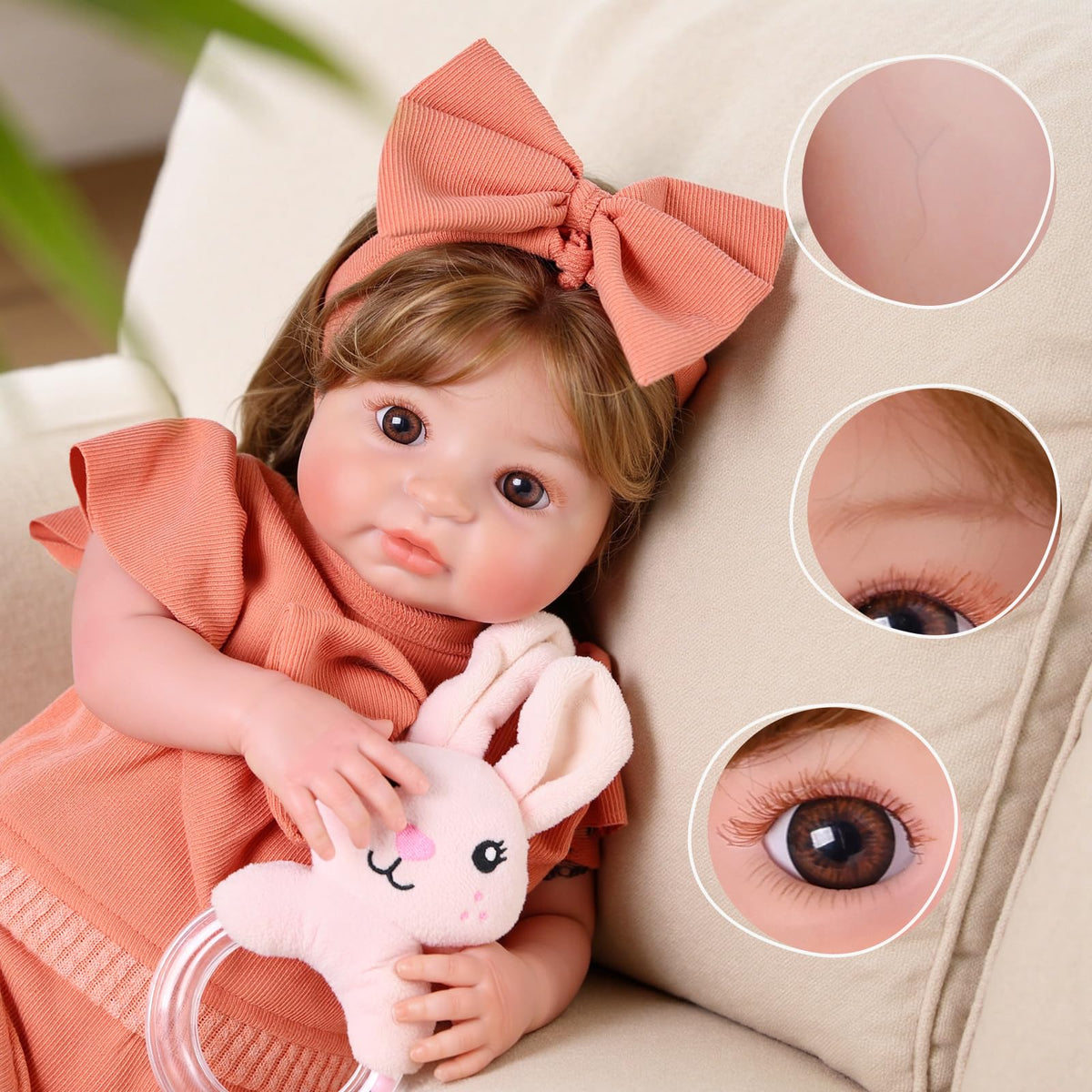 20 Inch Realistic Baby Doll S72851