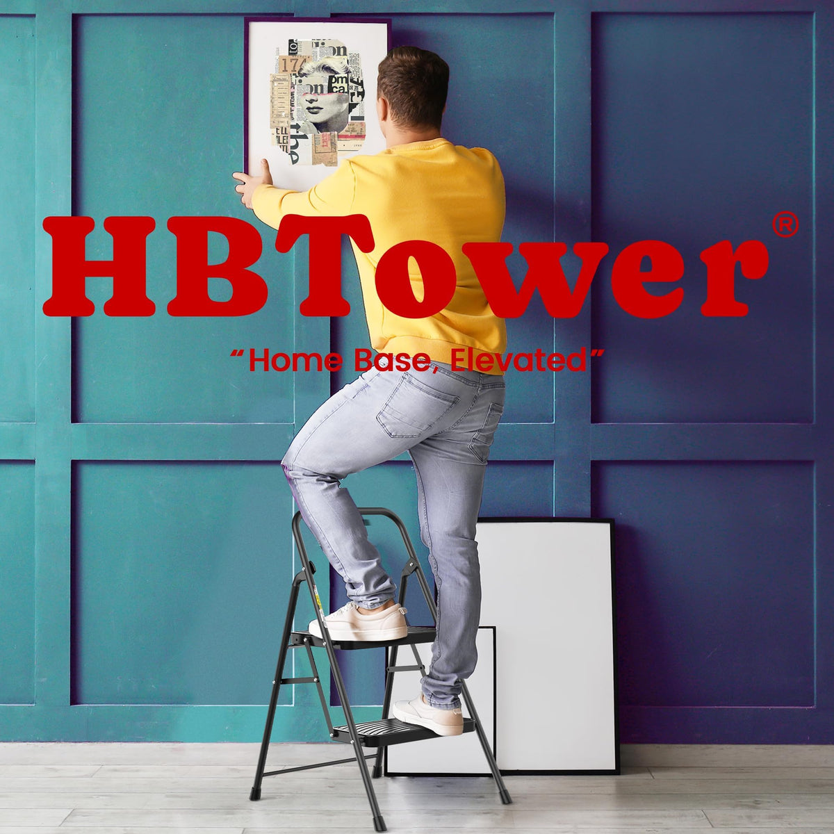 2 Step Ladder with Anti-Slip Pedal E8908
