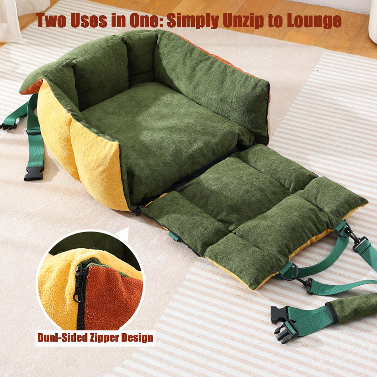 2-in-1 Dog Car Seat for Small Dogs A698