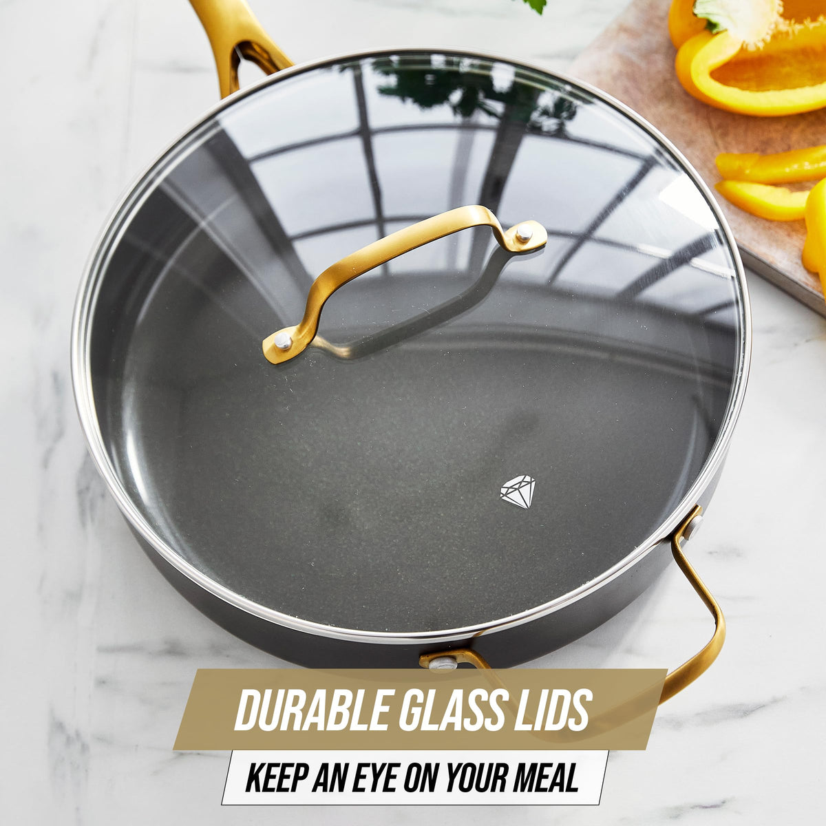 12 Piece Ceramic Nonstick Cookware Set B835