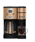 Single Serve + 12 Cup Stainless Steel Coffee Maker O8823