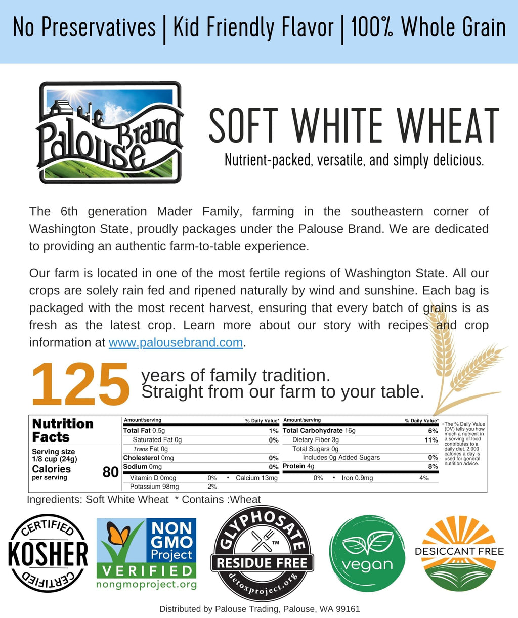 White Red Wheat Berries 100 LBS 4-25 lb bags J233493