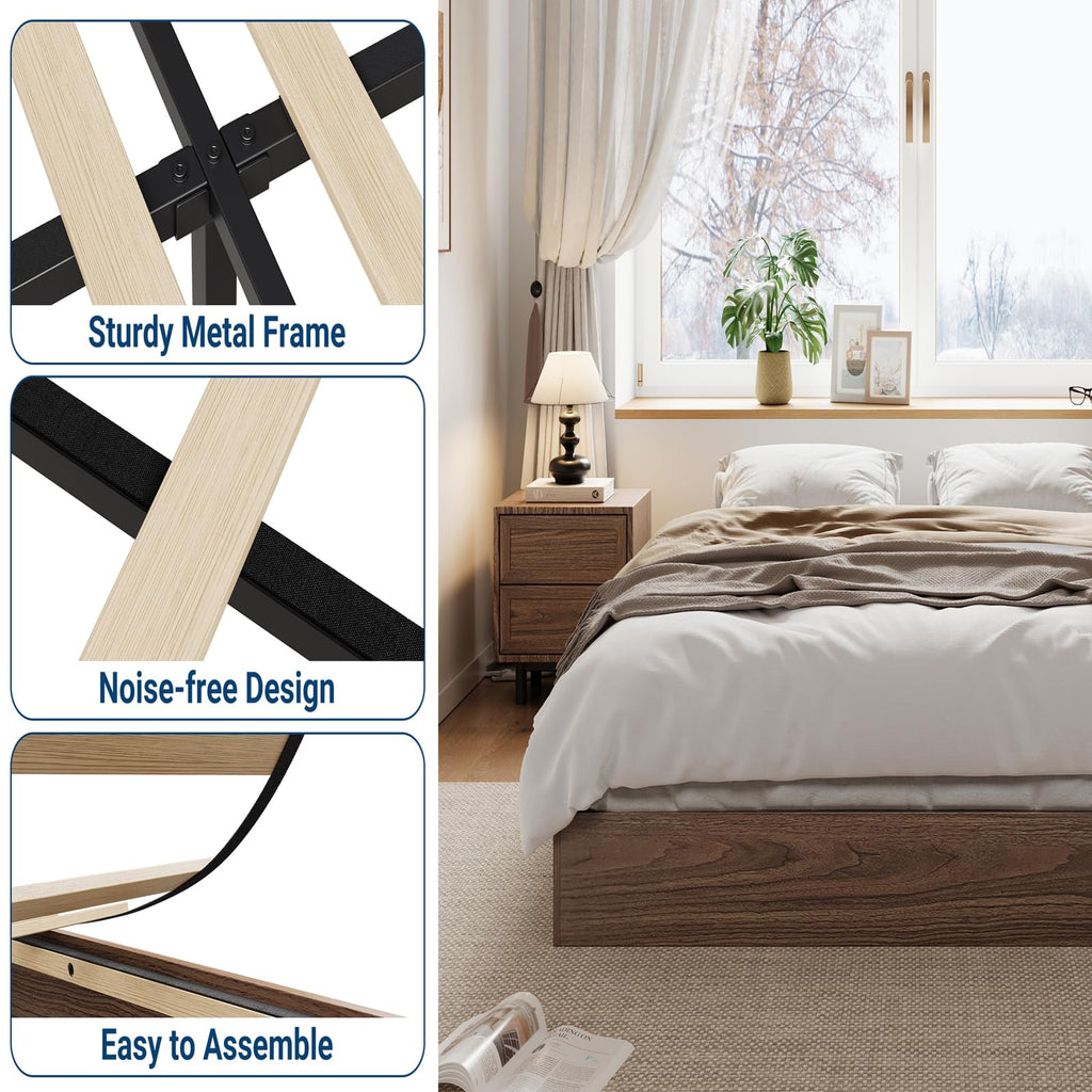 Wood Platform Bed Frame California King N676528