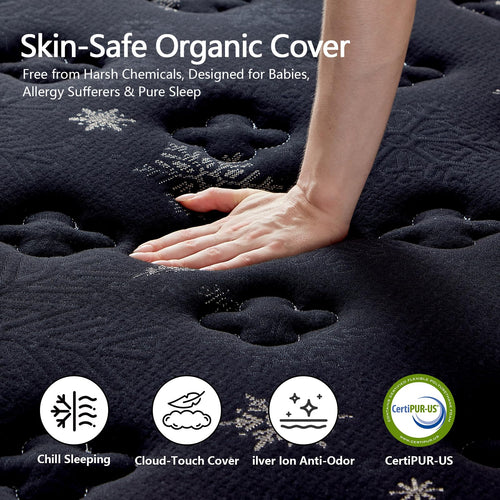 12 Inch Full Hybrid Mattress with Pocket Springs & Cooling Memory Foam S211