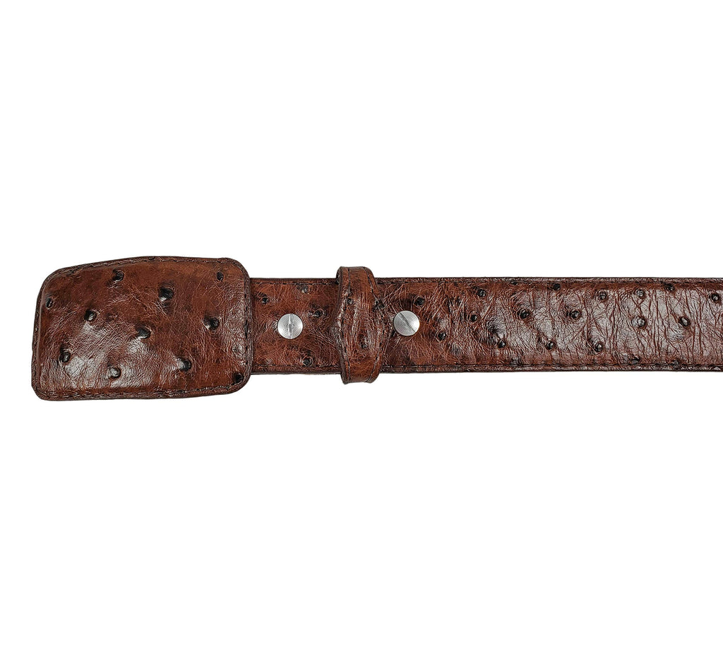 Men's Genuine Ostrich Leather Western Belt O54239