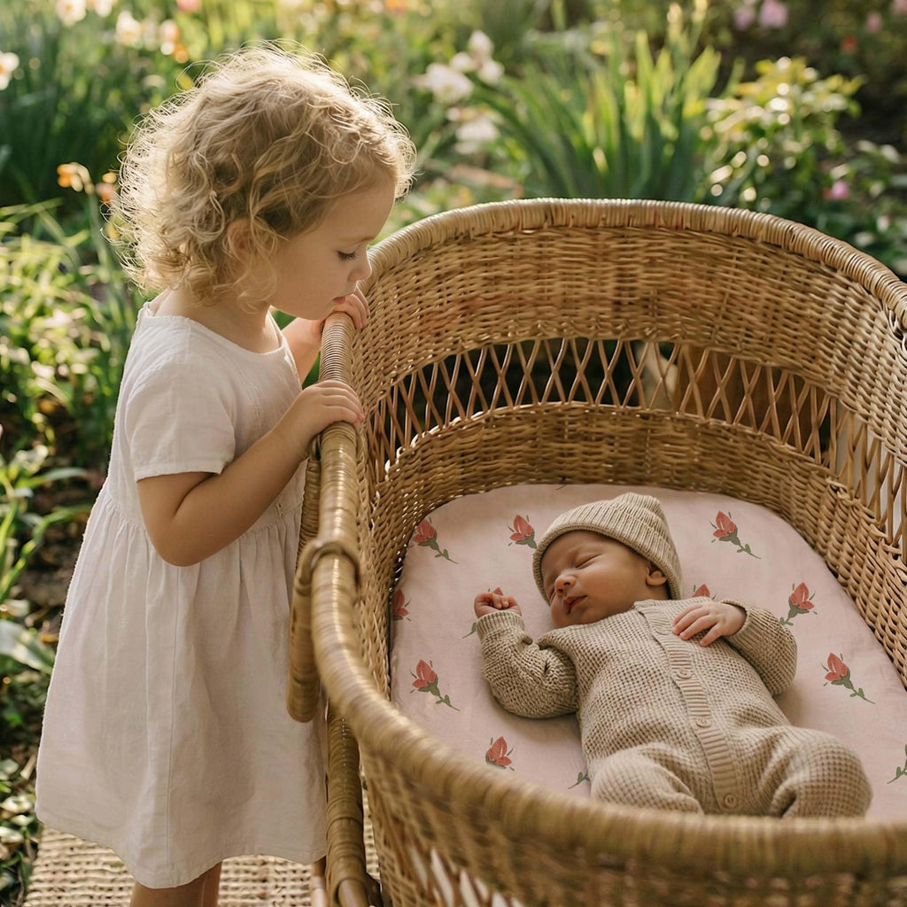 Baby Bedside Sleeper Bassinet Sheets 33x20 Inch 4 Pack W4049