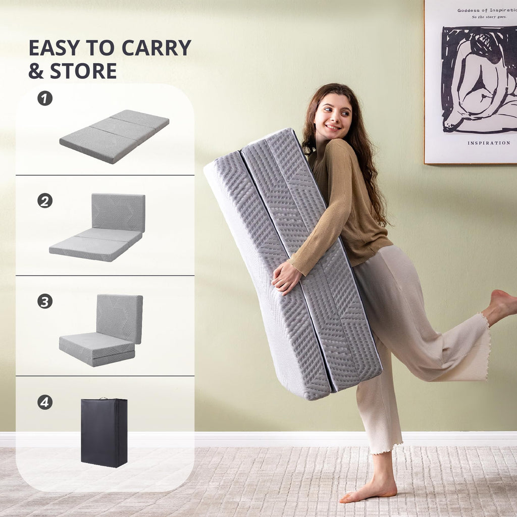 4 Inch Single Folding Mattress V60940