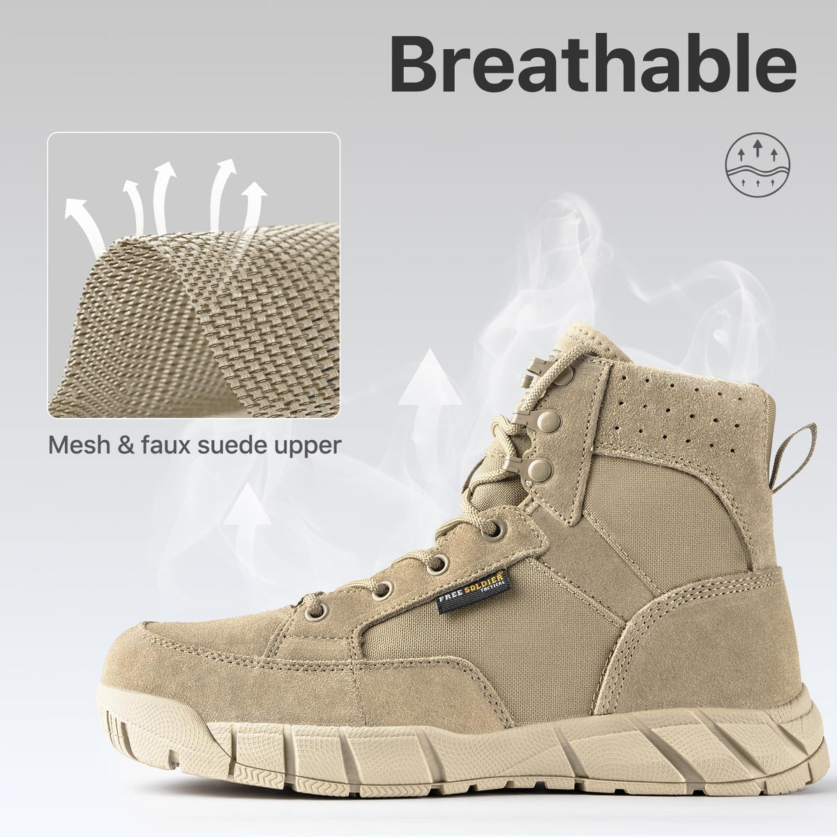 Lightweight Breathable Hiking Work Boots Q804871