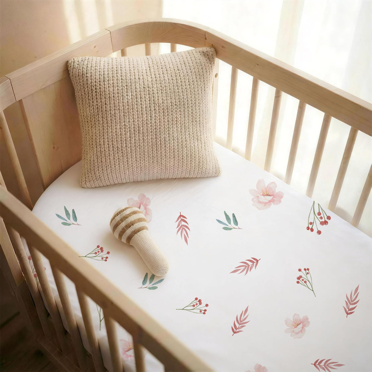 Baby Bedside Sleeper Bassinet Sheets 33x20 Inch 4 Pack W4049