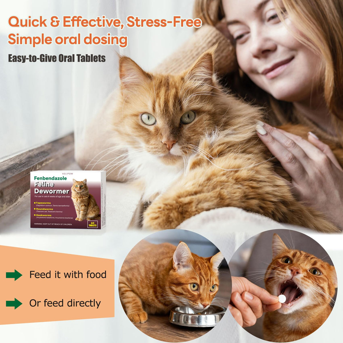 Broad Spectrum Cat & Kitten Dewormer P87723