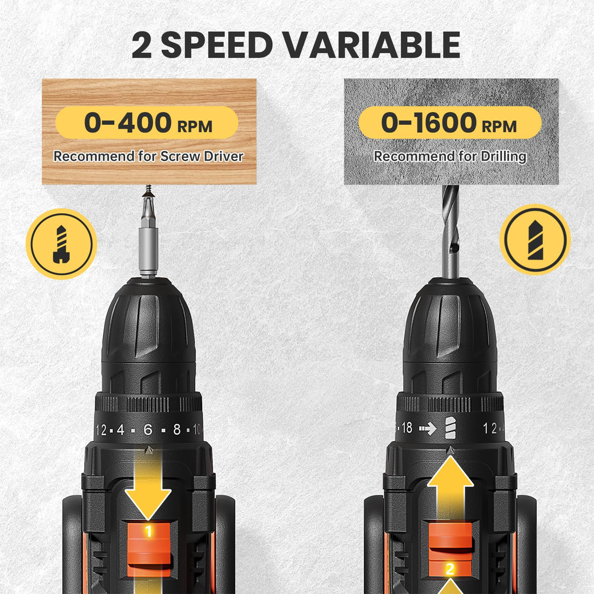 20V Cordless Drill Set with 42 Accessories G184