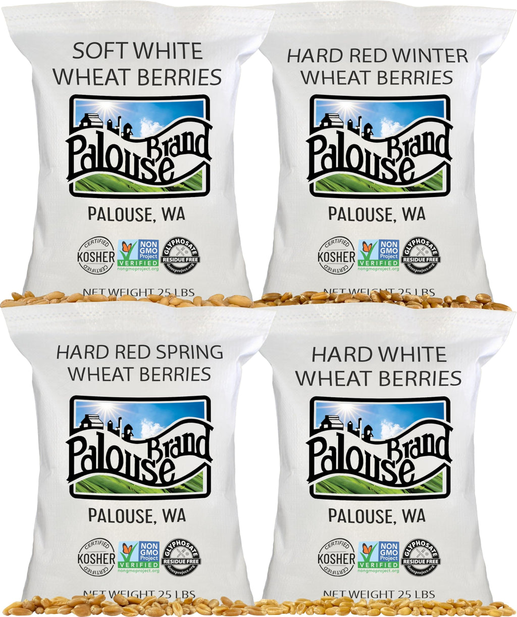 White Red Wheat Berries 100 LBS 4-25 lb bags J233493