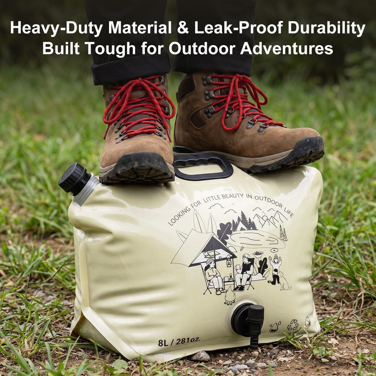 2.1 Gallon Collapsible Water Container with Spout Q404943