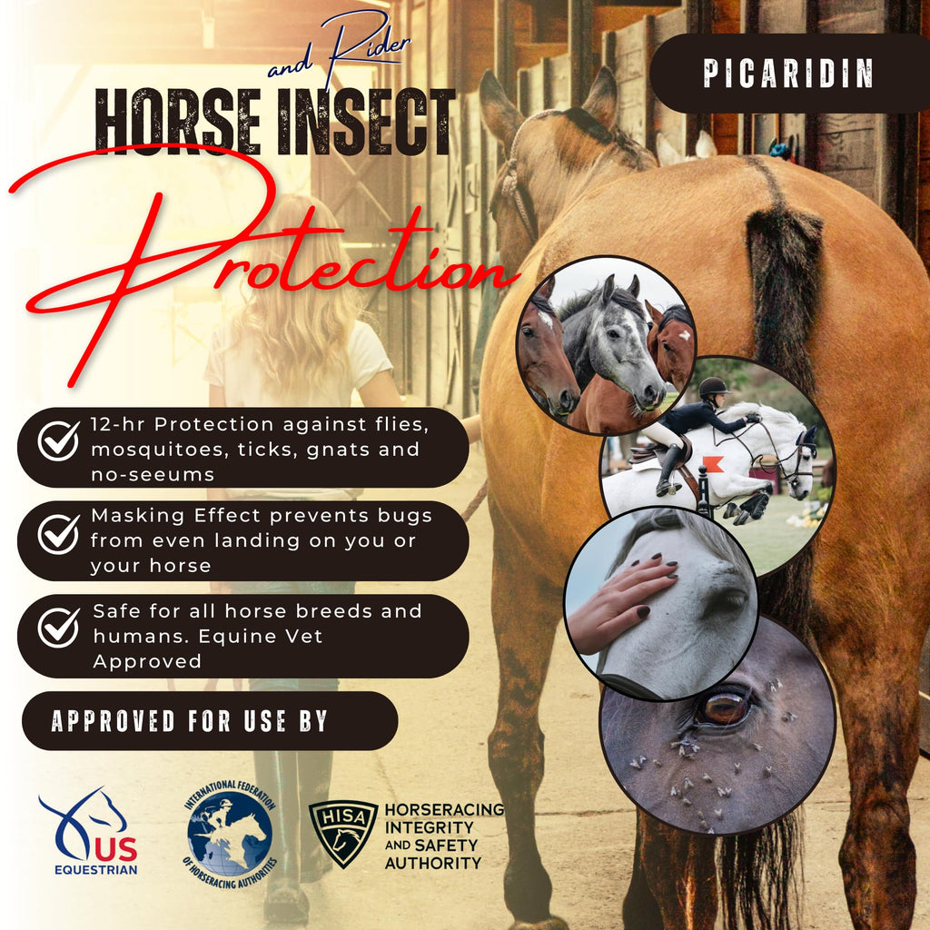 Picaridin 10oz Continuous Spray 32oz Refill 80ct Wipes Horse Fly Repellent K799
