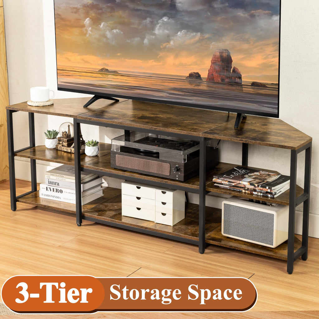 Corner TV Stand with Power Outlet C118710