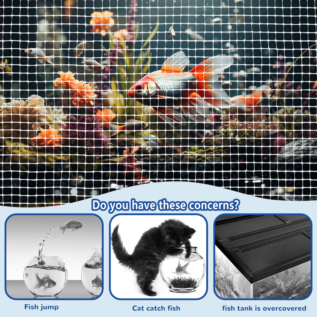 4 x 5 feet Clear Mesh Netting Aquarium Lid B264067