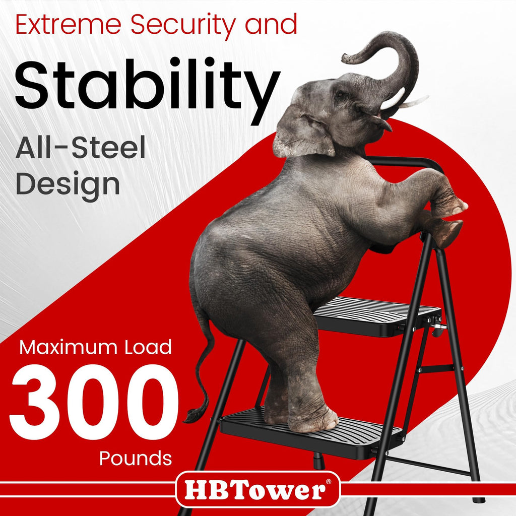 2 Step Ladder with Anti-Slip Pedal E8908