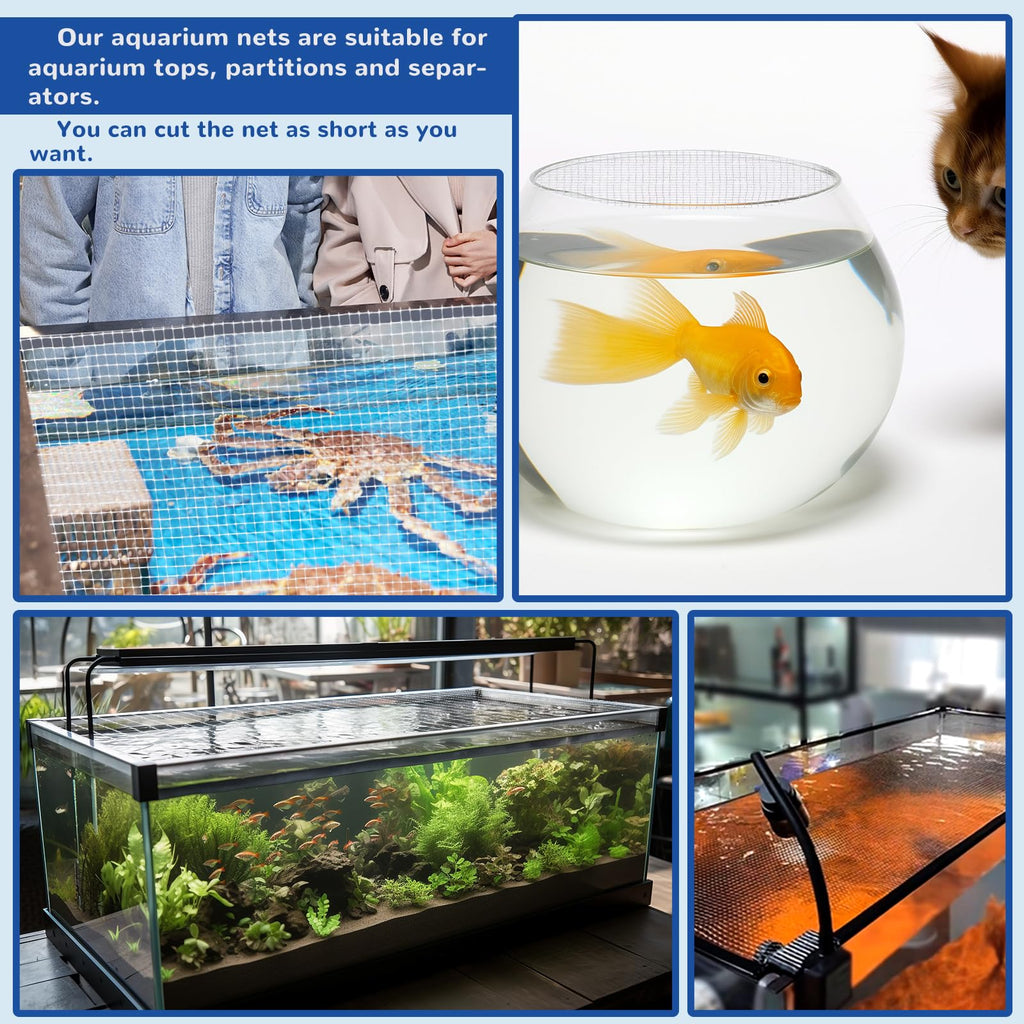 4 x 5 feet Clear Mesh Netting Aquarium Lid B264067